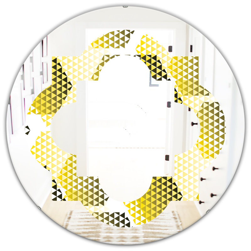 Miroir mural Hexagon, H 31,5 po x l po