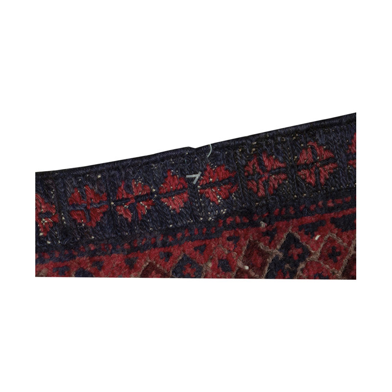 Hand-Knotted High-Quality Brown and Red Area Rug