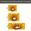 Ensemble de 3 tapis de cuisine tournesol