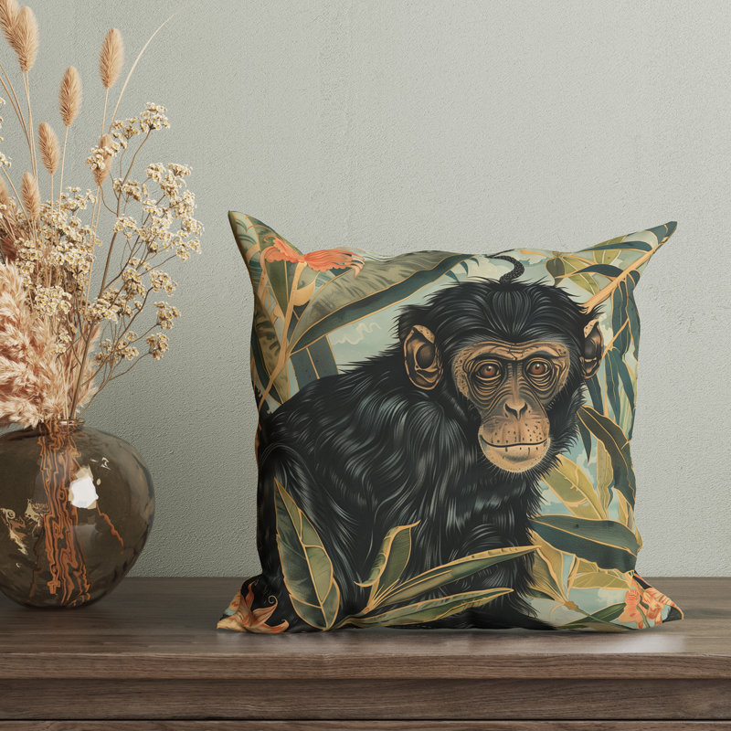 Jungle Haven Reversible Pillow Cover, 22"H x 22"W