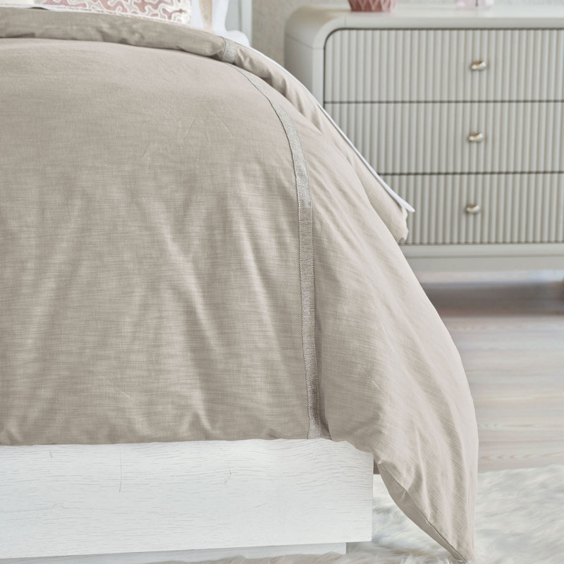 Emmeline Textured Duvet Cover, Super Queen Duvet Cover