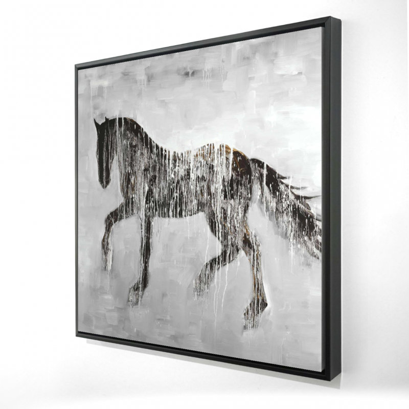" Horse Brown Silhouette "