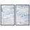 Frozen in Time II, ensemble de 2 toiles abstraites minimalistes par Art Remedy