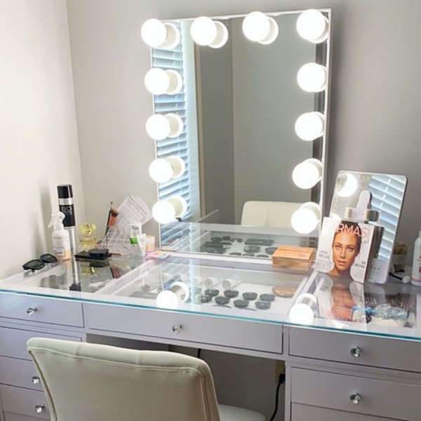 IMPRESSIONS VANITY · COMPANY Hollywood Glow XL Vanity Mirror with 12 ...