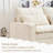 99'' Modern Chenille 4 L-Shaped Sectional , Beige, Breathable And Stain- Chenille, Movable For Family Upholstery,-627060957