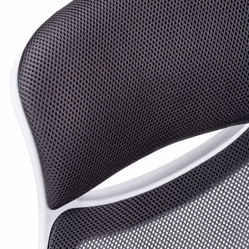 Office Chair, Adjustable Height, Swivel, Ergonomic, Armrests, Computer Desk, Work, Grey Mesh, Chrome Metal, Contemporary, Modern