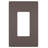 Radiant 1-Gang Decorator Rocker Screwless Wall Plate-110498667-39722175