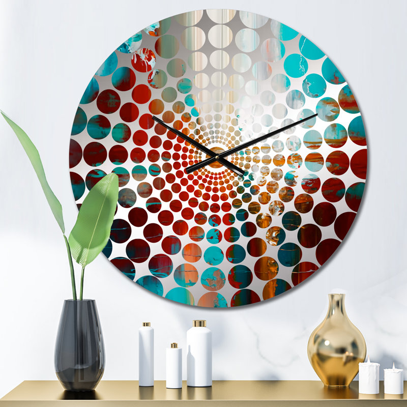 Scots - Horloge murale peinture abstraite, Petit
