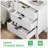 3-Drawer Fluted Nightstand with Storage, 24" Wide Mid Century Modern Bedside Table, Wooden End Table with Metal Handles & Splayed Legs, Small Dresser for Bedroom, Living Room,-5808237-256660177
