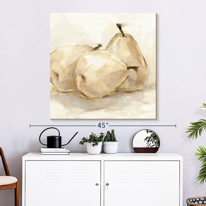 Yarlin White Pear Study II, 33" H x 33" W