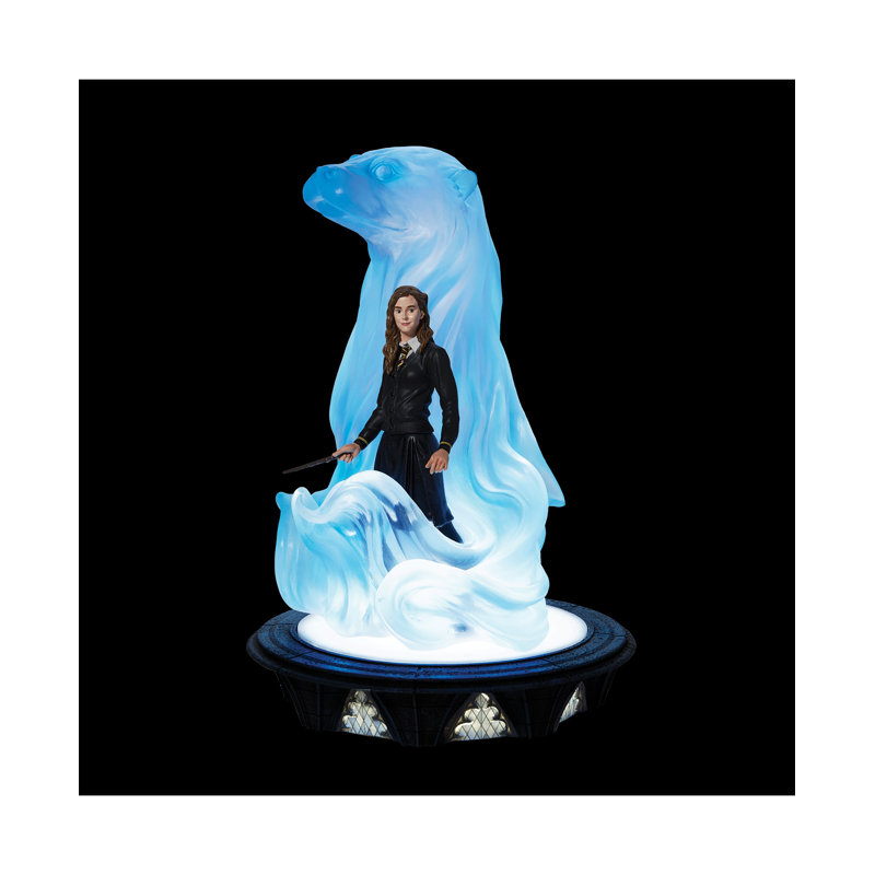 Figurine lumineuse Hermione Granger avec le patronus d'Harry Potter