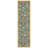 Homeline Non-Slip Rubberback Floral Indoor Runner Rug, Dark Seafoam Green-1699440322-1698707256