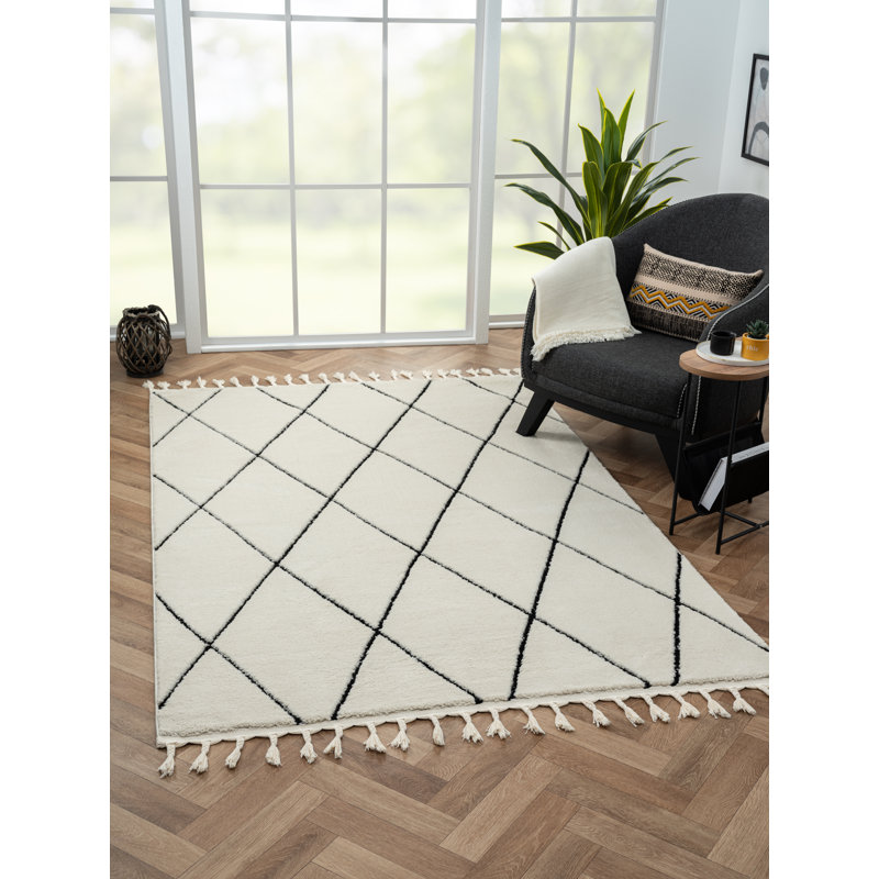 Fantasy Tapis white Rug, Rectangle 160 x 230cm