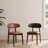Faux Leather Dining Chairs with Solid Wood Leg (Set Of 2)-898879842