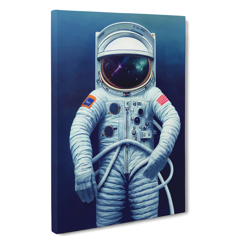 Unreal Astronaut - Wall Art, Wrapped Canvas, 50cm H x 35cm W x 3cm D, No Matte