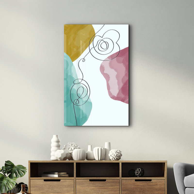 Lekeya Elegant Tempered Glass Wall Art Painting, 13.8 x 21.7 inches | 100% Tempered Glass, Thickness: 0.16 inches | UV Printed for Vibrant Colors | Perfect for Home Decor, Living Room, & Office Spaces