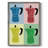 Moka Pot Colorblock Framed Print - Solid Wood-398407001