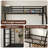 Twin Over Full Metal Bunk Bed with Charging Station, LED and Noise-Reducing Design