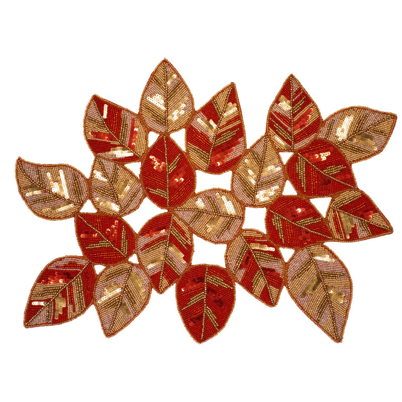 Gold Red Leaves Placemat