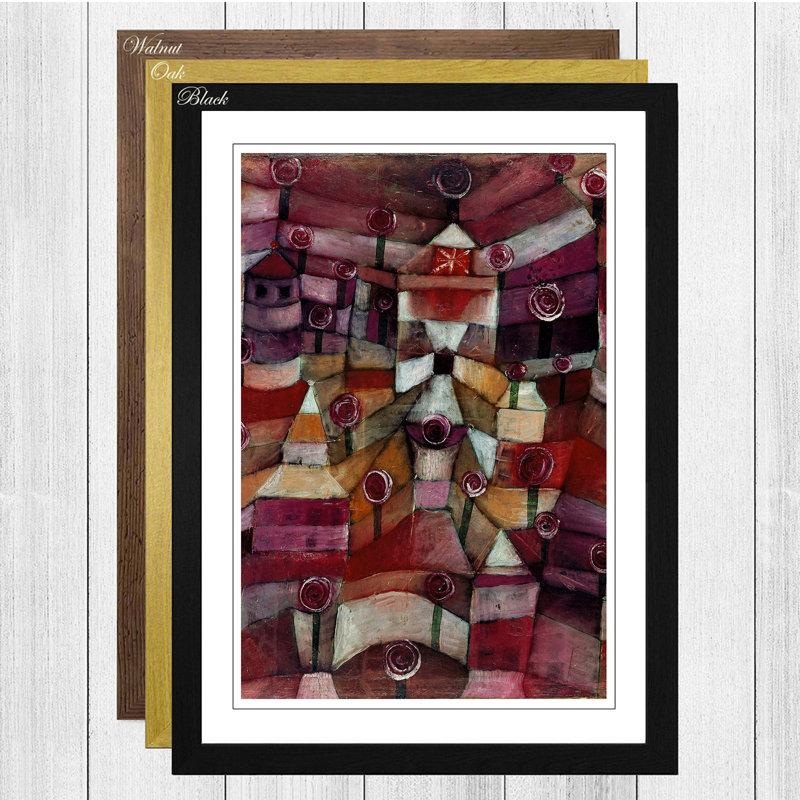 Paul Klee - Single Picture Frame Painting, Walnut