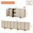 Maisonet Modern TV Stand For Tvs Up To 110", Wooden Entertainment Center TV Console With 8 Door Closed Storage And T-Shaped Wood Legs-114222507