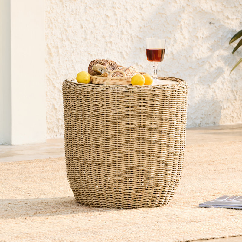 Cimone Outdoor Wicker Side Table