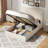 Yamada Hydraulic  Lift Up Upholstered  Storage Bed-2021448816-2021448821