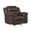 Fauteuil inclinable manuel berçant en microfibre touffetée Henry-113497053