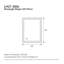 Miroir de salle de bain 28 po x 36 po à DEL (miroir inclus seulement)-456945834-456945833