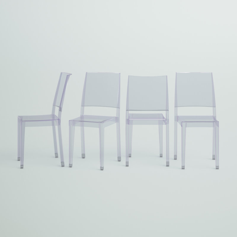 Bralynne Transparent Stackable Side Chair