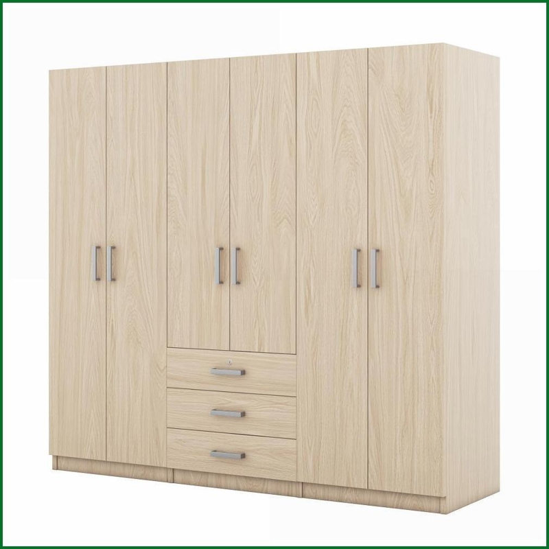 Commodes et amp; Garde-robes: 6 portes modernes avec grands tiroirs, l 70,9 po x P 19,2 po x H 68 po | Brun | Contreplaqué