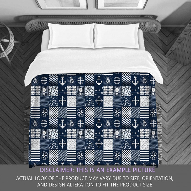 Nautical Patchwork Comforter, King Comforter