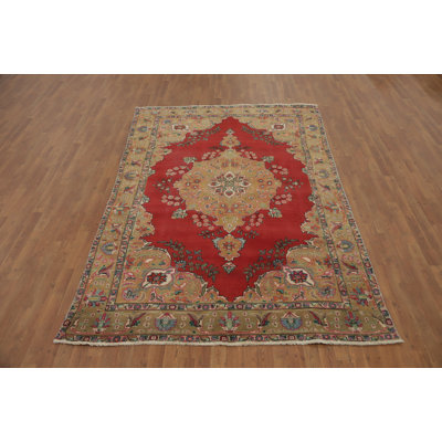 Tapis traditionnel rouge 6 x 9
