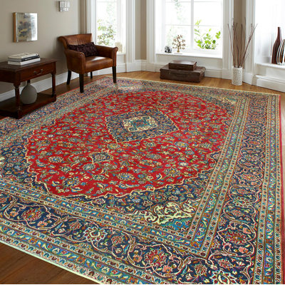 Khylar Distressed Anzar Red Rug