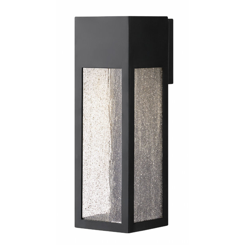 Plafonnier encastré d'extérieur à DEL Rook, Noir satiné, 6,5 W, 15" H x 4,8" W x 4,8" D
