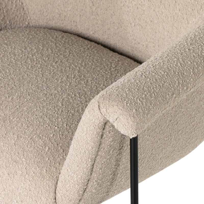 Suerte Boucle Armchair, Knoll Sand