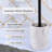 Marble Toilet Brush and Holder Set-113839514