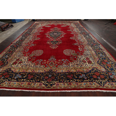 Suleman One-of-a-Kind 9'11" X 16'9" 1970s Wool Area Rug in Red