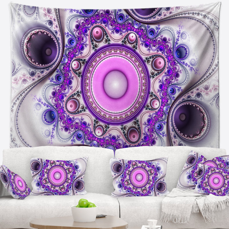Tapisserie florale, H 50 po x l 60 po