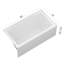 Baignoire de trempage blanche en acrylique 60 po-128979010