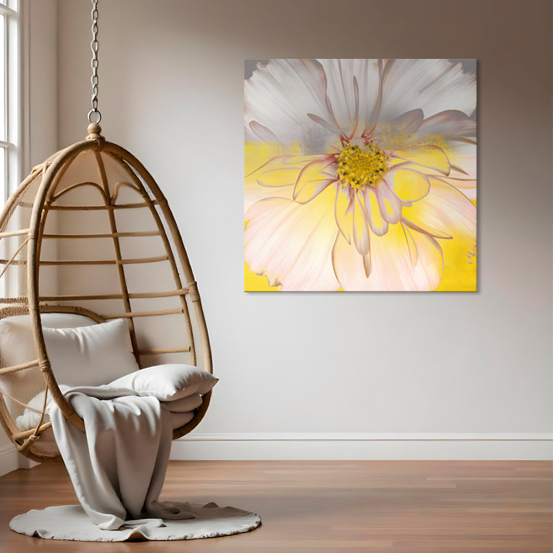 «Painted Petals XXXIV» par Tristan Scott - impression sur toile tendue, H 16 po x l 16 po