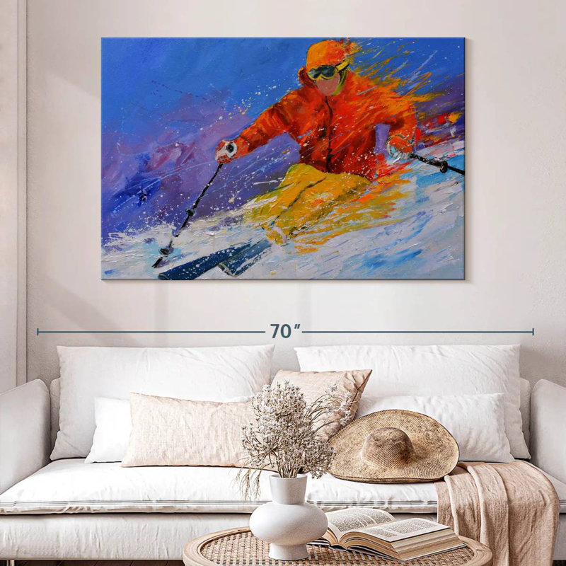 Sirci expert en ski, H 34 po x l 51 po