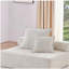 Très grand dossier modulaire en forme de U, canapé de plancher en tissu luxueux, canapé à compression convertible, canapé spacieux rempli de mousse, convient au salon, deux couleurs
