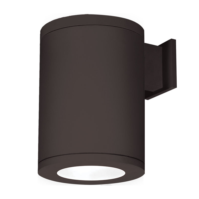 Applique à bras extérieur à del Tube, Blanc, H 11,75 po x l 8 po