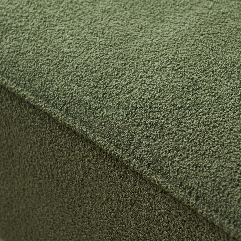 Canapé modulaire 3 pièces Danisa, Tissu vert agneau