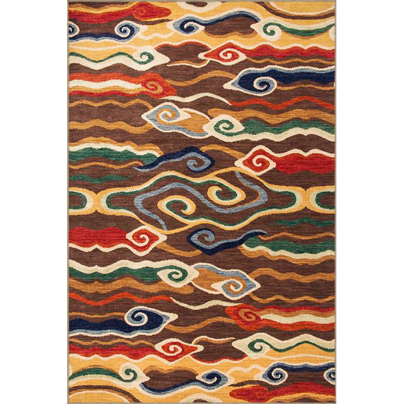 Tapis tissé multicolore Creative, Tapis de couloir 2 pi 6 po x 9 pi 10 po inclus