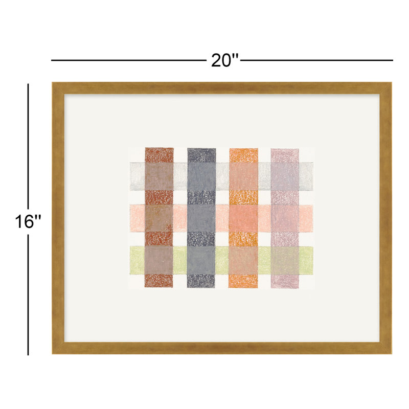 Gridlock VI Print by Beth James, Gold Framed, 20" W x 16" H