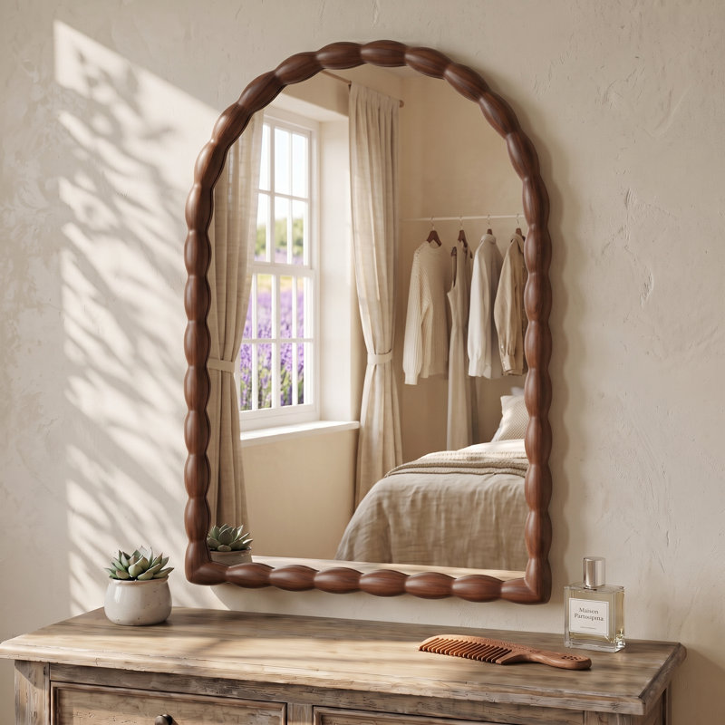 Miroir mural 36 po x 24 po, 36 po x 24 po, Warm Walnut, Arche