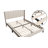 Modern Wingback Bed with Vertical Channel Tufting, Soft Corduroy Upholstery, Solid Wood Platform Frame-1693995873-1693995877