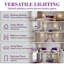Lot de 2 appliques murales en forme de larme, fini or brossé, 47 cm (18,5 po), luminaire en verre opalin blanc.